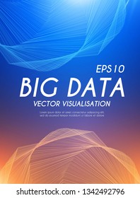Abstract Fluid Background with Lights. Motion Lines. Vector illustration