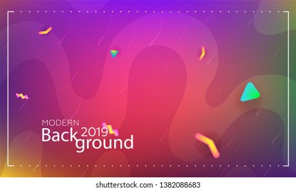 Abstract fluid background. Modern colorful gradient design. Cover design template. Vector business cover template. Branding, posters, banners, catalog .
