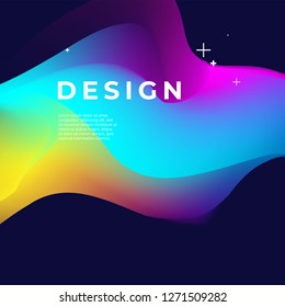 Abstract fluid background. new years 2019. social media post for your party event.