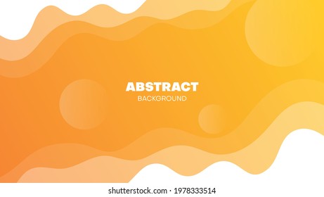 abstract fluid background with orange color