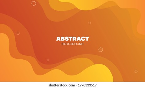 abstract fluid background with orange color