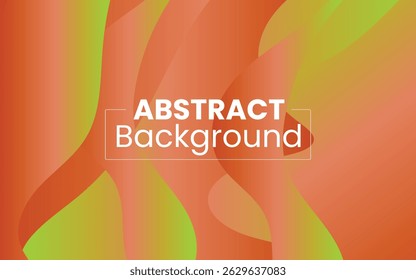 Abstract Fluid Background with Orange and Green Gradient, Free Abstract fluid elegant background