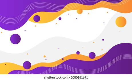 abstract fluid background with orange and purple color