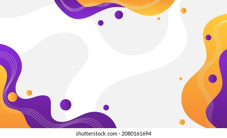 Abstract Fluid Background With Orange And Purple Color