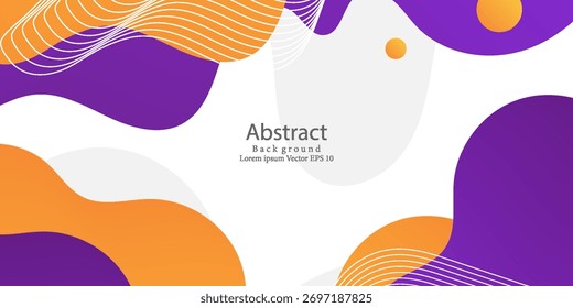 Fondo fluido abstracto con color naranja y púrpura. Traje para el Anuncio, el Web, el cartel, el folleto, el folleto y la presentación