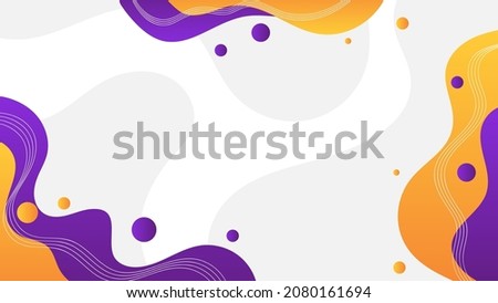 abstract fluid background with orange and purple color.vector illustration Foto stock © 