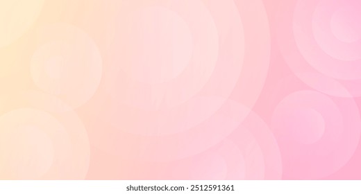 Fondo Abstractas fluido en colores pastel neutro rosa y amarillo. Gradaciones suaves, estilo de efecto de círculo. Fondo geométrico moderno. Ilustración vectorial Eps 10