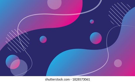 abstract fluid background with pink and blue color