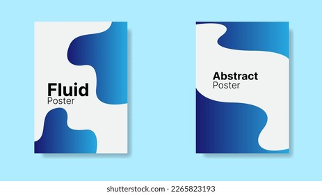 fondo de fluido abstracto para el diseño de afiches. ilustración vectorial