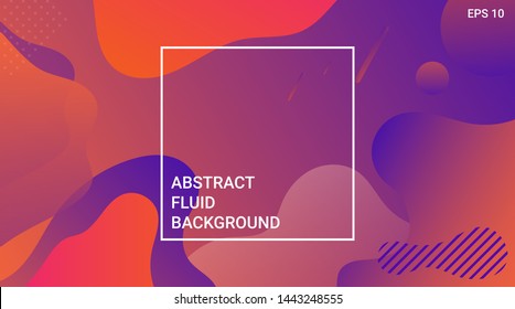 abstract fluid background purple orange