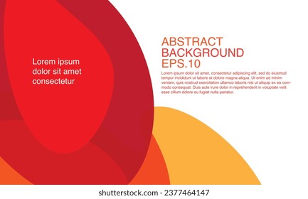 Abstract fluid background with red and orange combination color for promotion poster. vector eps 10