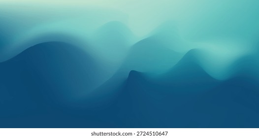 Fundo fluido abstrato com lisas cores de gradiente azul e azul escuro e formas orgânicas de onda, perfeito para arte digital moderna e projetos de design tranquilo