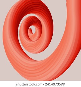abstract fluid background. Smooth peach color gradation. Trend color peach. Vector illustration