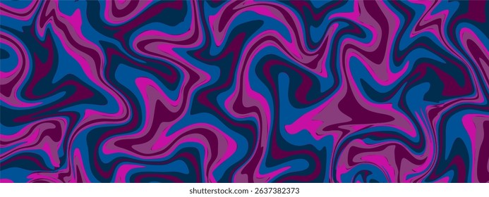 An abstract, fluid background with swirling shapes in shades of purple, pink, and blue, creating a vibrant, marble like, wavy pattern.