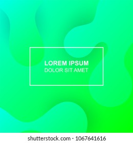 Abstract fluid background template with vibrant color