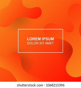 Abstract fluid background template with vibrant color