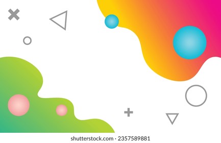 Abstract fluid background with trend symbols. It can be used as a background for titles, presentations, etc