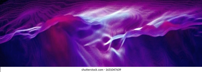 Abstract fluid background in trendy violet and blue colors. Dynamic wallpaper with glowing neon particles. Colorful techno backdrop. Creative graphic design for poster,brochure,flyer and card. EPS 10.