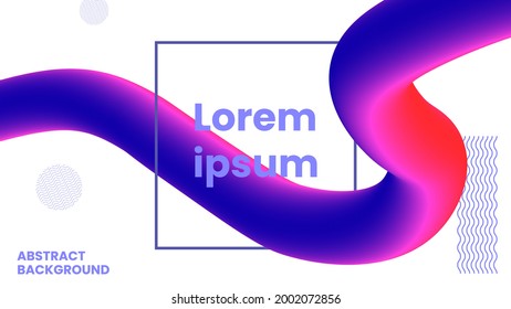 Abstract fluid background white background and ornament