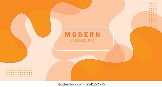 Abstract fluid background with yellow color. Landing page template.