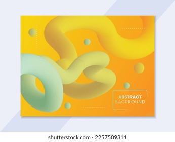 Abstract fluid Background,Modern poster with gradient 3d flow shape. Innovation background design for landing page. Vector.