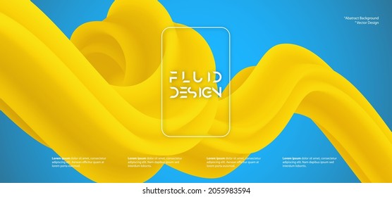 Abstract fluid backgrounds. Modern design template. Applicable for websites, flyers, covers, etc... In Vector format