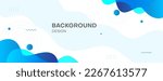 abstract fluid banner background with blue color. vector illustration
