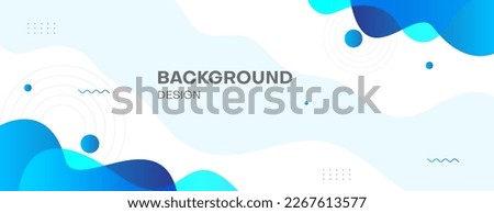 abstract fluid banner background with blue color. vector illustration