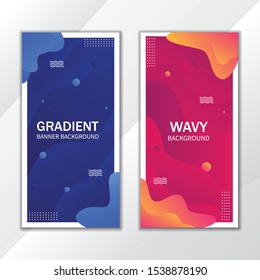 ABSTRACT FLUID BANNER BACKGROUND vector eps 10