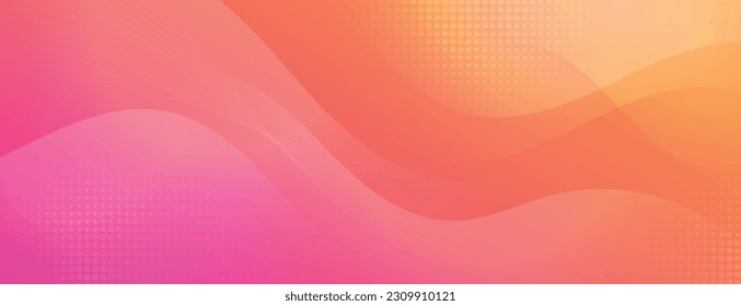 Abstract fluid banner template with gradient color. Modern abstract background with liquid shape. Vector illustration.