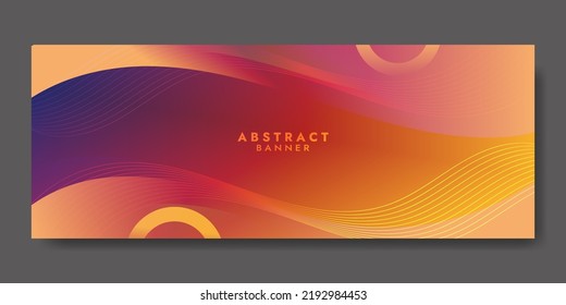 Resumen de la plantilla de la pancarta de fluidos. Diseño de fondo moderno. color de gradiente. Ondas dinámicas. Composición de formas líquidas. Ajustar para banderas