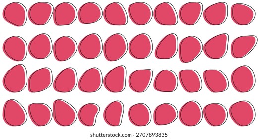 Abstract fluid black blob shape vector set. Modern liquid irregular blob shape elements graphic flat style