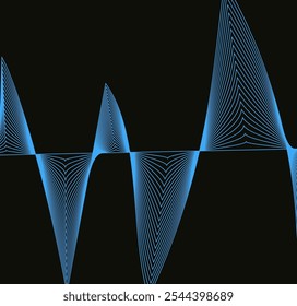 Abstract fluid blue ocean wave marine banner vector background illustration.Waves Line Background Pattern.Abstract background.Abstract line wave background.