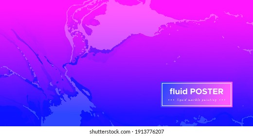 Resumen Fluid. Mármol vectorial rosa azul. Banner de flujo moderno. Papel tapiz de pintura con tinta de alcohol. Fluido de resumen digital. Textura líquida gradiente. Movimiento Gráfico Creativo. Fluido Abstracto Dinámico.