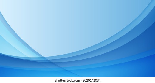 Abstract fluid blue wave banner vector background illustration