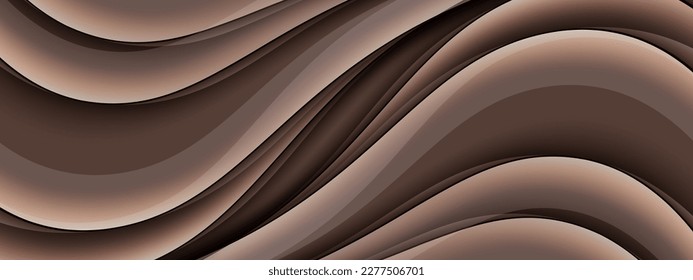 Abstracto vector de fondo marrón fluido