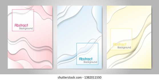 Abstract fluid color background vector illustration