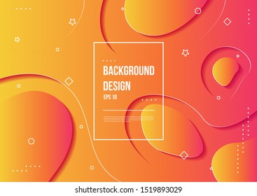 Abstract fluid color of neon color liquid gradient background with modern geometric dynamic motion style Suitable For Wallpaper, Banner, Background, Card, Book Illustration, landing page