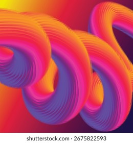 Fundo laranja com fluxo de gradiente moderno