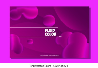 Abstract fluid color pattern of color liquid gradient background composition eps10 -Vector