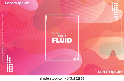 Abstract fluid color pattern of neon color liquid gradient background with modern geometric dynamic motion style Suitable For Wallpaper, Banner, Background, Card, Book Illustration, landing page