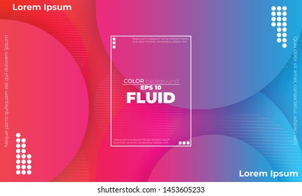 Abstract fluid color pattern of neon color liquid gradient background with modern geometric dynamic motion style Suitable For Wallpaper, Banner, Background, Card, Book Illustration, landing page