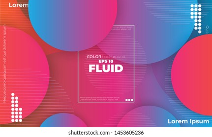 Abstract fluid color pattern of neon color liquid gradient background with modern geometric dynamic motion style Suitable For Wallpaper, Banner, Background, Card, Book Illustration, landing page