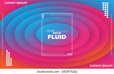Abstract fluid color pattern of neon color liquid gradient background with modern geometric dynamic motion style Suitable For Wallpaper, Banner, Background, Card, Book Illustration, landing page