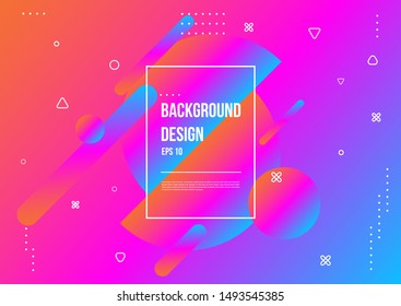 Abstract fluid color pattern of neon color liquid gradient background with modern geometric dynamic motion style Suitable For Wallpaper, Banner, Background, Card, Book Illustration, landing page,