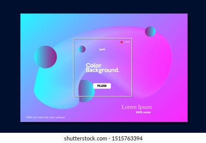 Abstract fluid color pattern of neon color liquid gradient background. Futuristic design For Wallpaper, Banner, Background, Card, Book Illustration, landing page eps10 -vector
