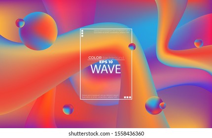 Abstract fluid color pattern of neon color liquid gradient background with modern geometric dynamic motion style Suitable For Wallpaper, Banner, Background, Card, Book Illustration, landing page,