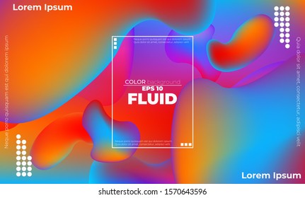 Abstract fluid color pattern of neon color liquid gradient background with modern geometric dynamic motion style Suitable For Wallpaper, Banner, Background, Card, Book Illustration, landing page,