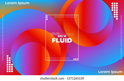 Abstract fluid color pattern of neon color liquid gradient background with modern geometric dynamic motion style Suitable For Wallpaper, Banner, Background, Card, Book Illustration, landing page