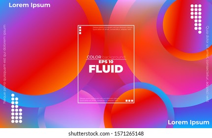 Abstract fluid color pattern of neon color liquid gradient background with modern geometric dynamic motion style Suitable For Wallpaper, Banner, Background, Card, Book Illustration, landing page